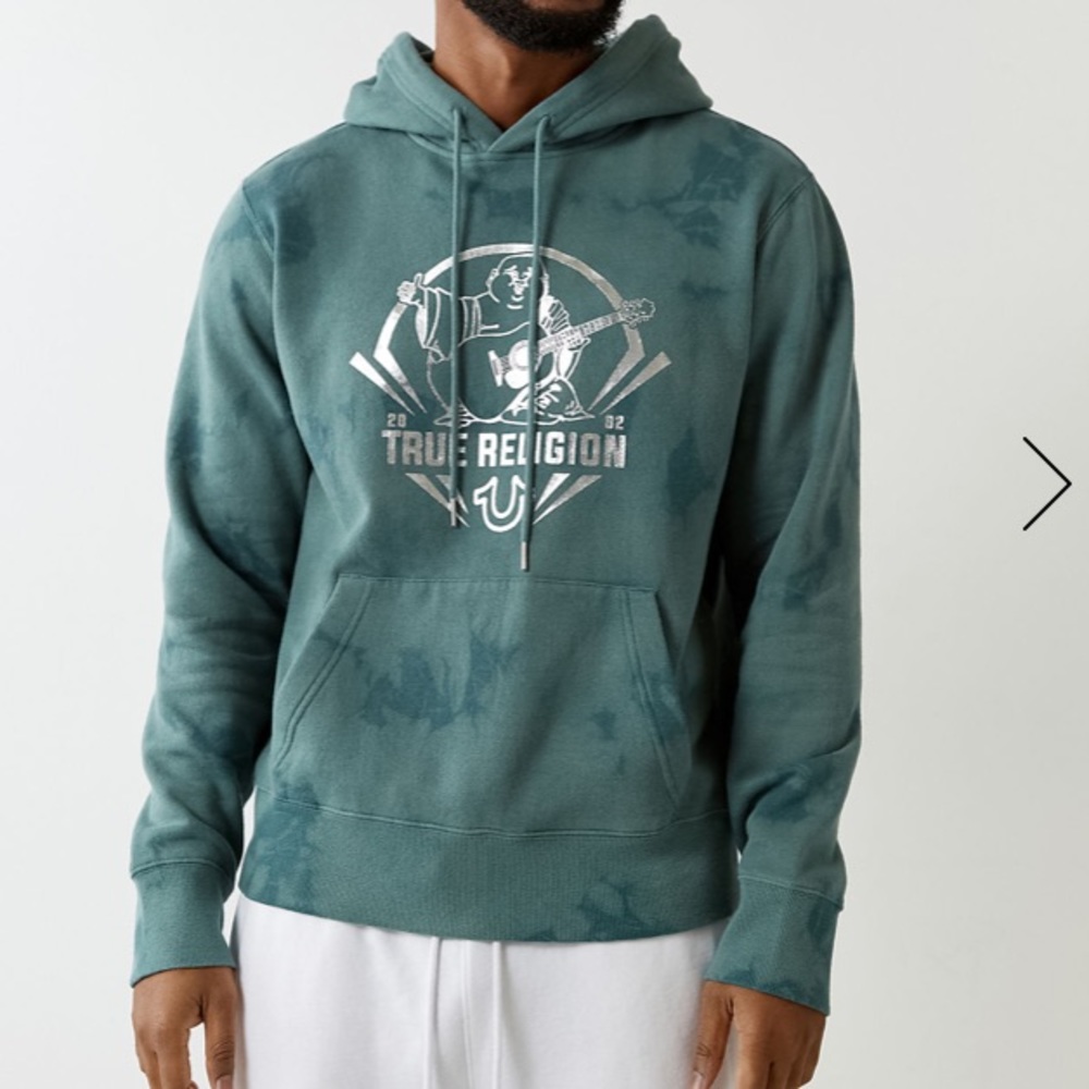NWT True Religion tie dye logo hoodie